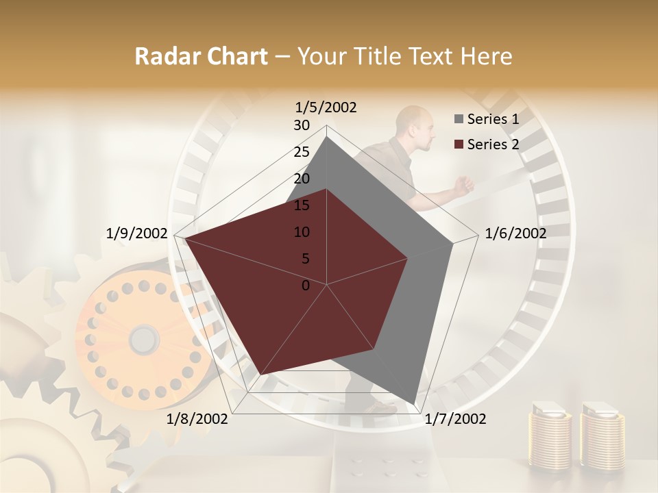 Runner Caucasian Business PowerPoint Template