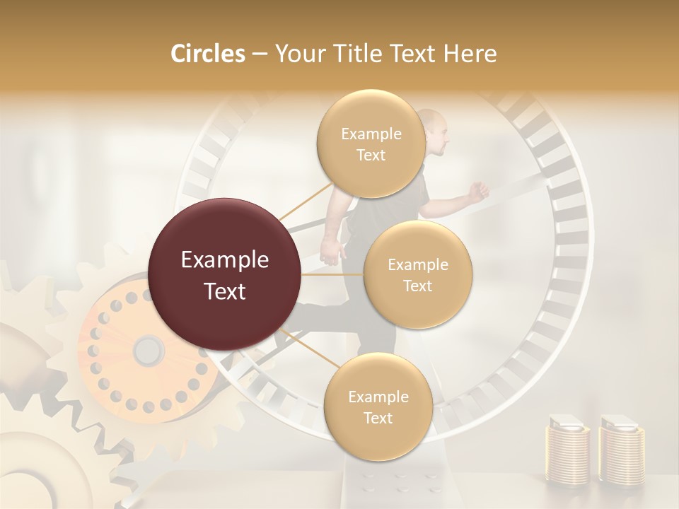 Runner Caucasian Business PowerPoint Template