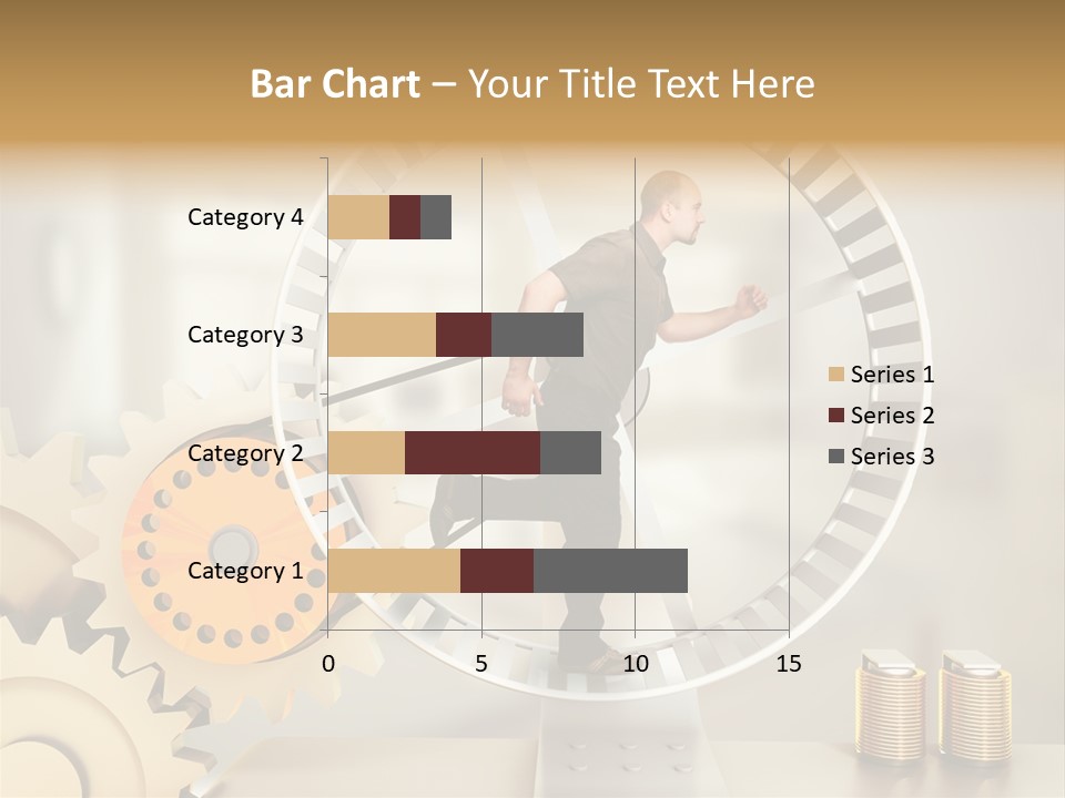 Runner Caucasian Business PowerPoint Template