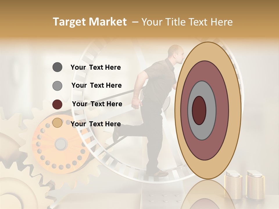 Runner Caucasian Business PowerPoint Template