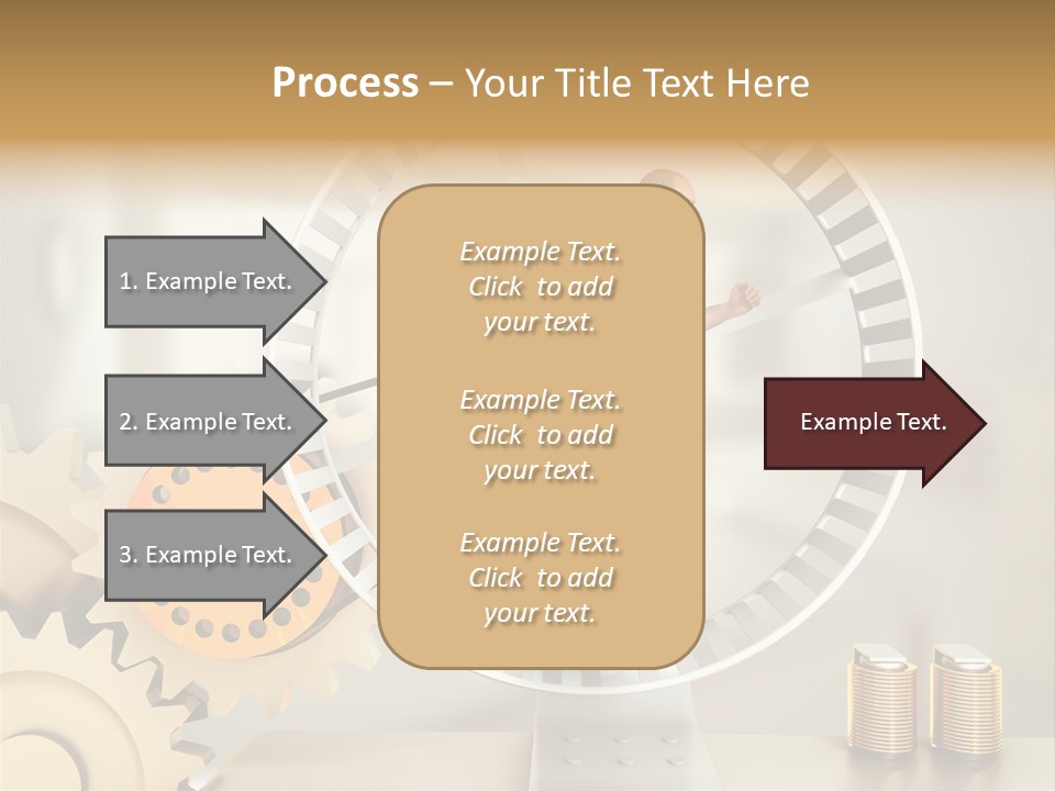 Runner Caucasian Business PowerPoint Template