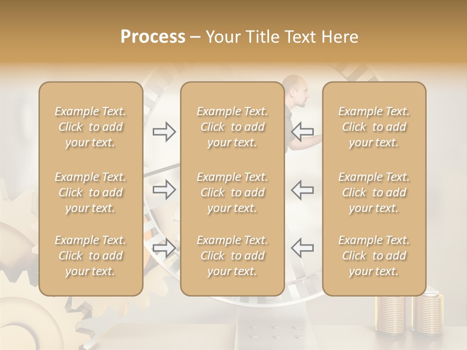 Runner Caucasian Business PowerPoint Template