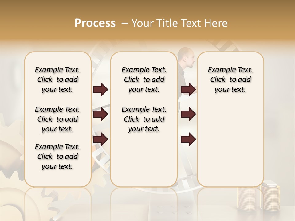 Runner Caucasian Business PowerPoint Template