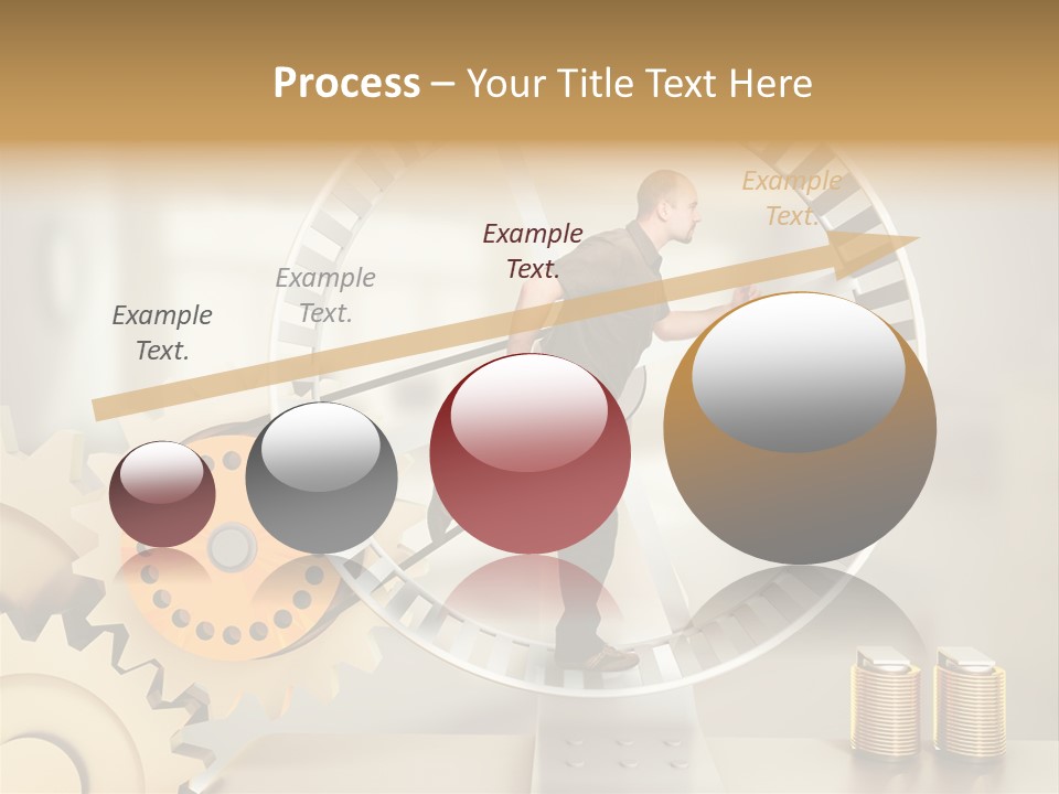 Runner Caucasian Business PowerPoint Template