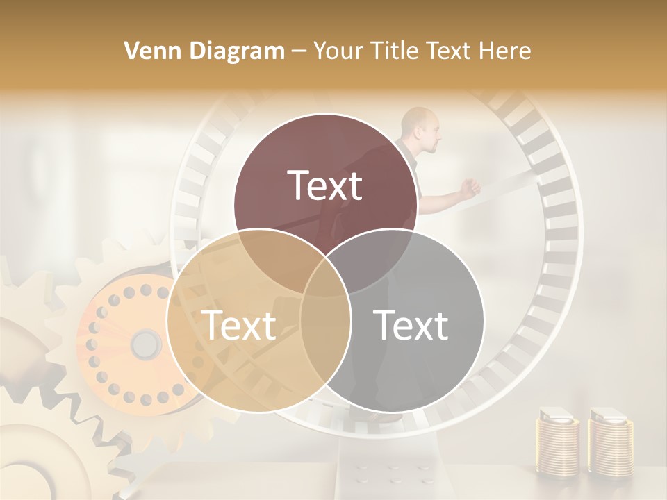 Runner Caucasian Business PowerPoint Template