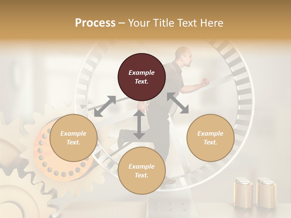 Runner Caucasian Business PowerPoint Template