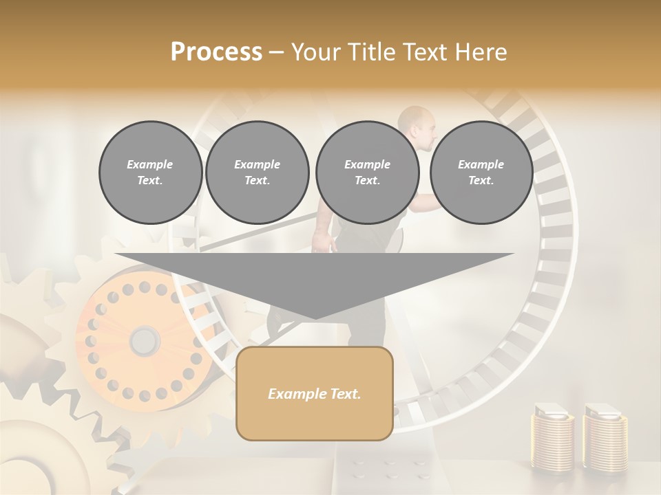 Runner Caucasian Business PowerPoint Template