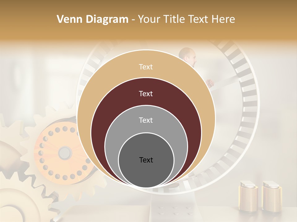 Runner Caucasian Business PowerPoint Template