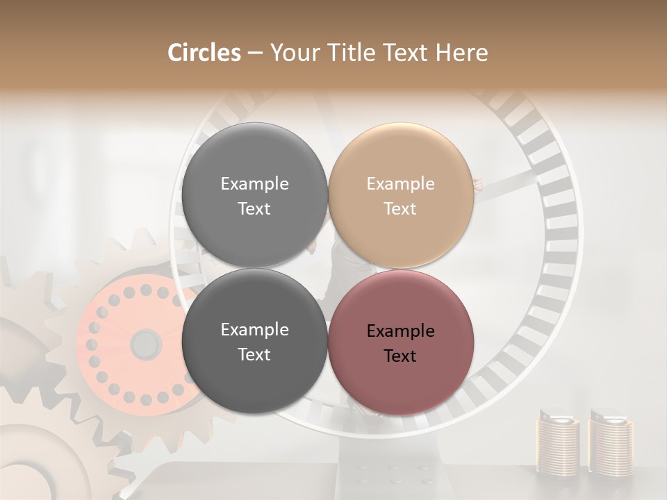 Wheel Happy Run PowerPoint Template