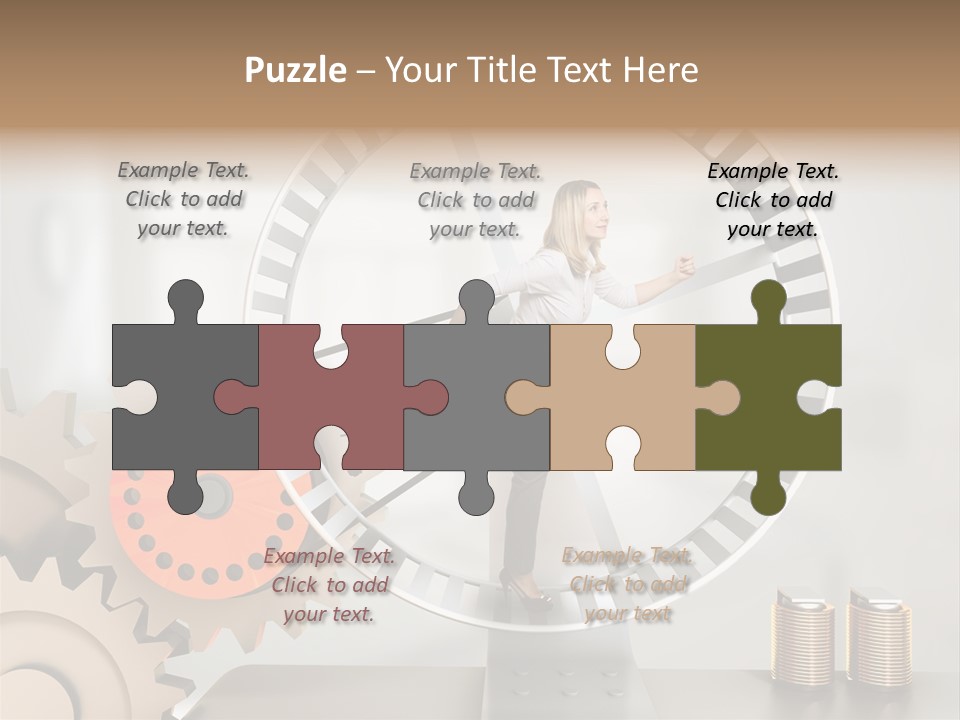 Wheel Happy Run PowerPoint Template