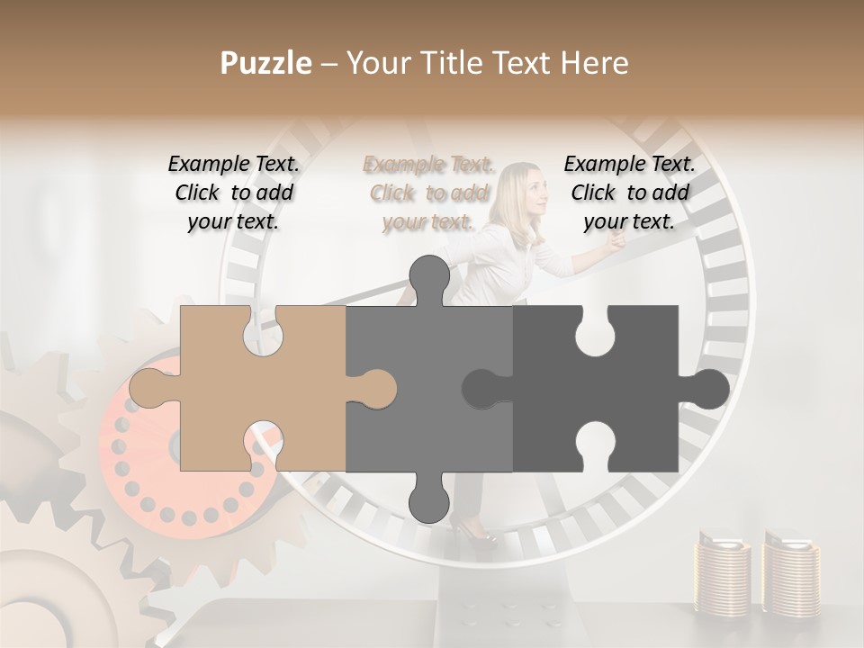 Wheel Happy Run PowerPoint Template