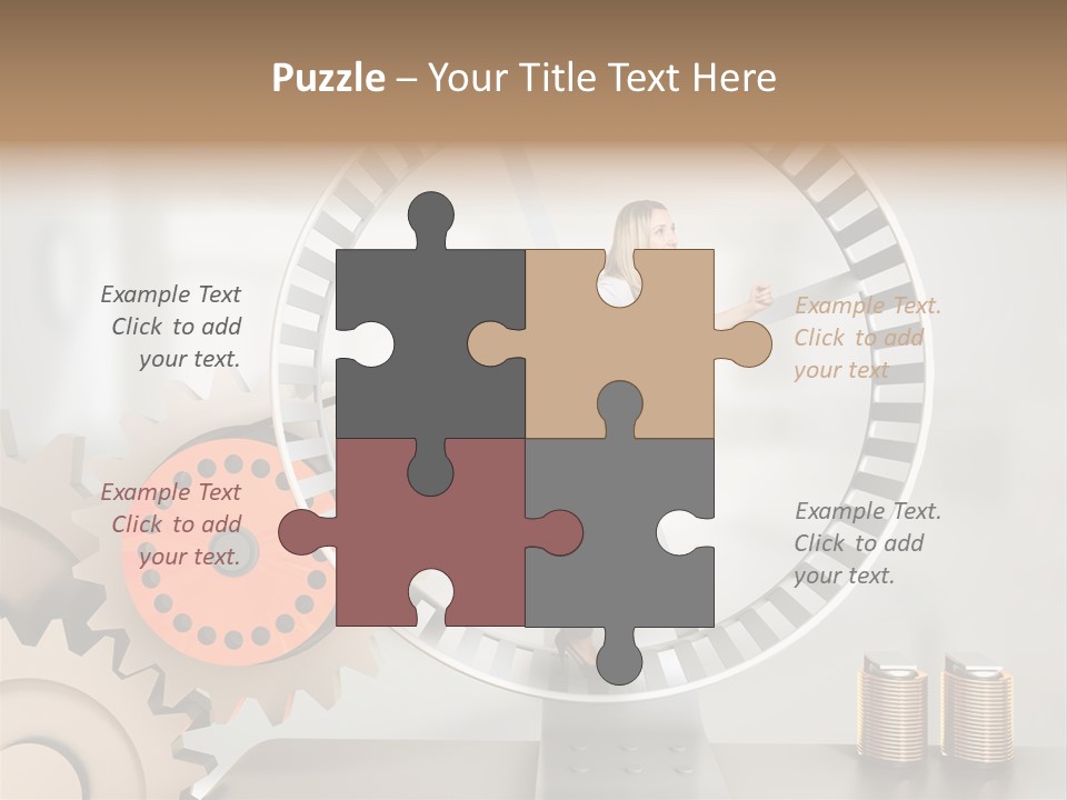 Wheel Happy Run PowerPoint Template