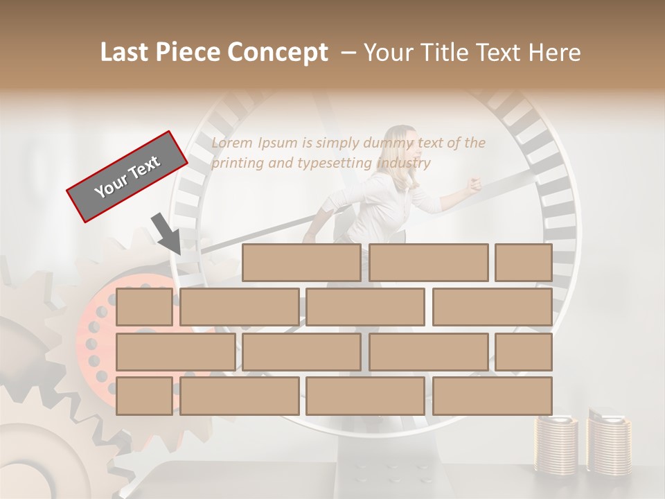 Wheel Happy Run PowerPoint Template