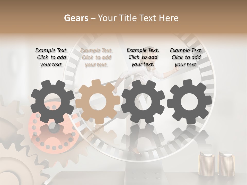 Wheel Happy Run PowerPoint Template