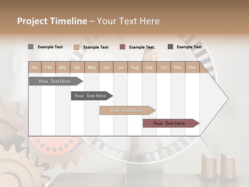 Wheel Happy Run PowerPoint Template