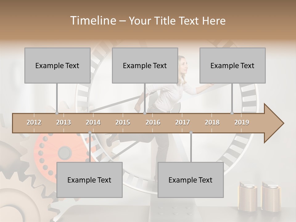 Wheel Happy Run PowerPoint Template