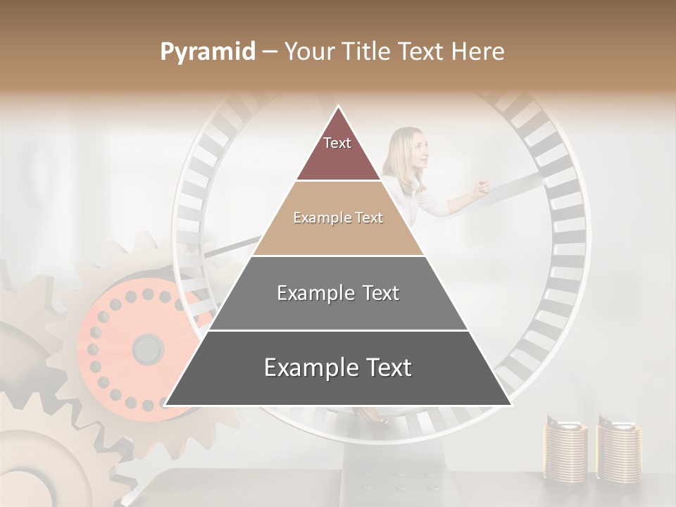 Wheel Happy Run PowerPoint Template