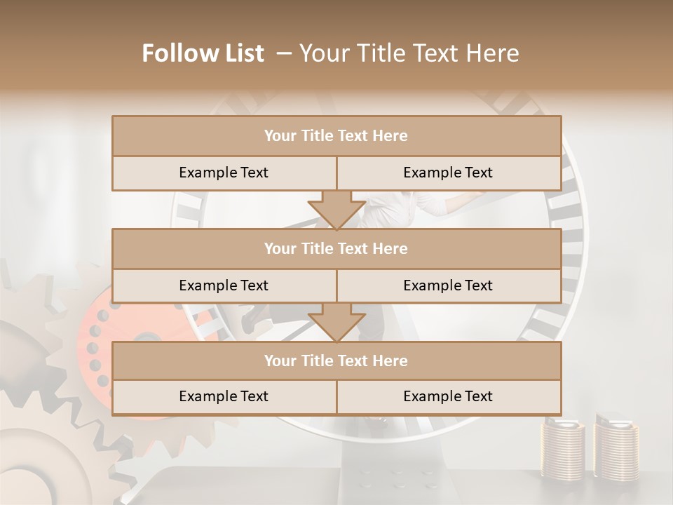 Wheel Happy Run PowerPoint Template