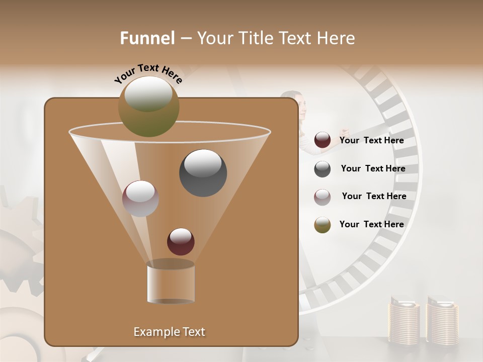 Wheel Happy Run PowerPoint Template