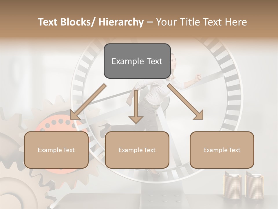 Wheel Happy Run PowerPoint Template