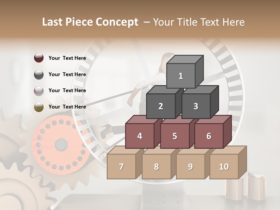 Wheel Happy Run PowerPoint Template