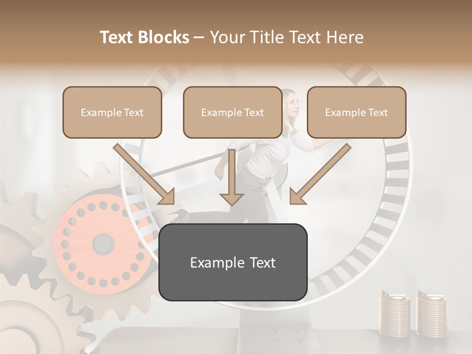 Wheel Happy Run PowerPoint Template