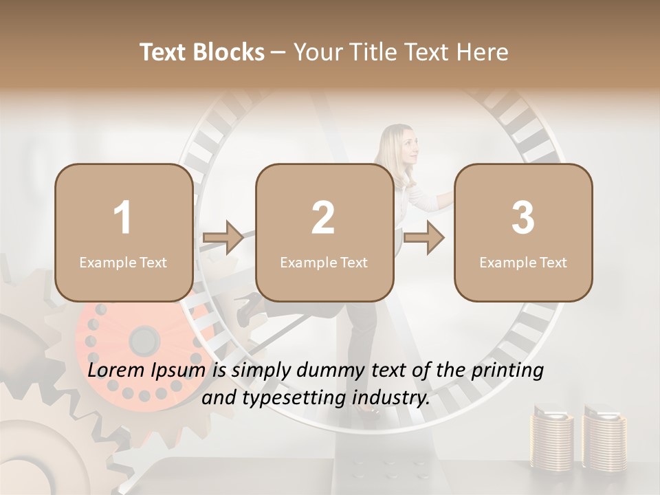 Wheel Happy Run PowerPoint Template