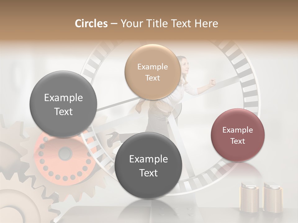 Wheel Happy Run PowerPoint Template