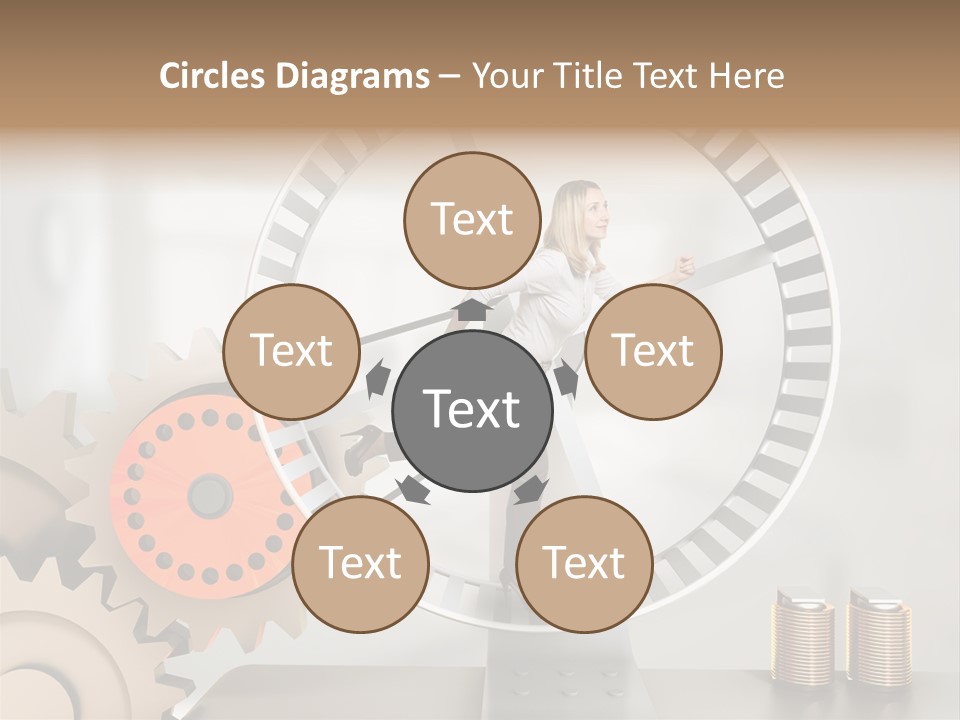 Wheel Happy Run PowerPoint Template