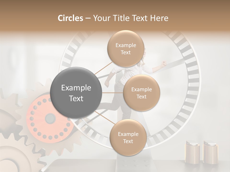 Wheel Happy Run PowerPoint Template