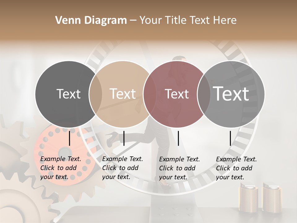 Wheel Happy Run PowerPoint Template