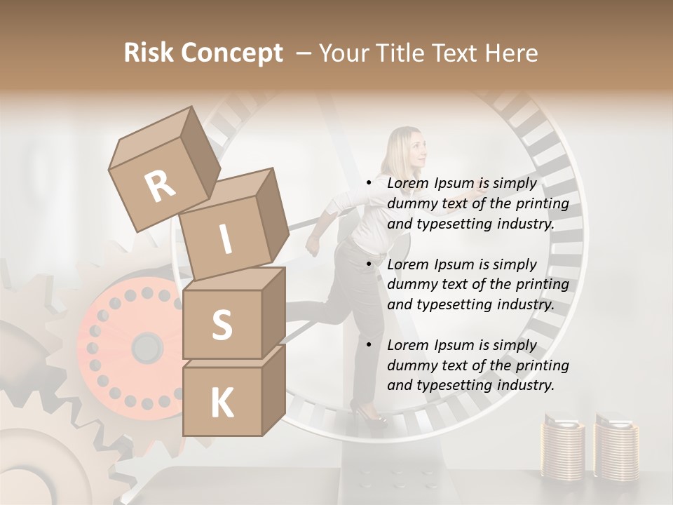 Wheel Happy Run PowerPoint Template