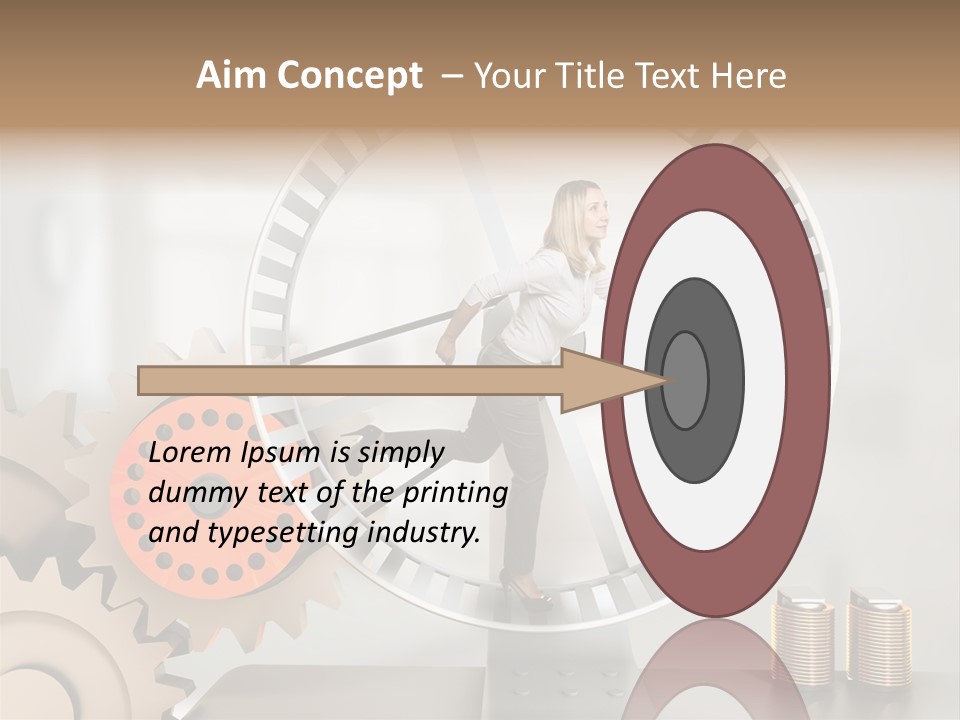 Wheel Happy Run PowerPoint Template