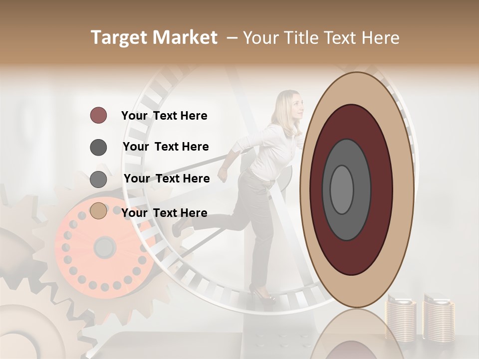 Wheel Happy Run PowerPoint Template