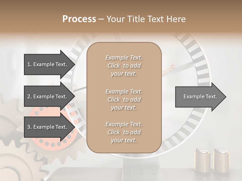 Wheel Happy Run PowerPoint Template