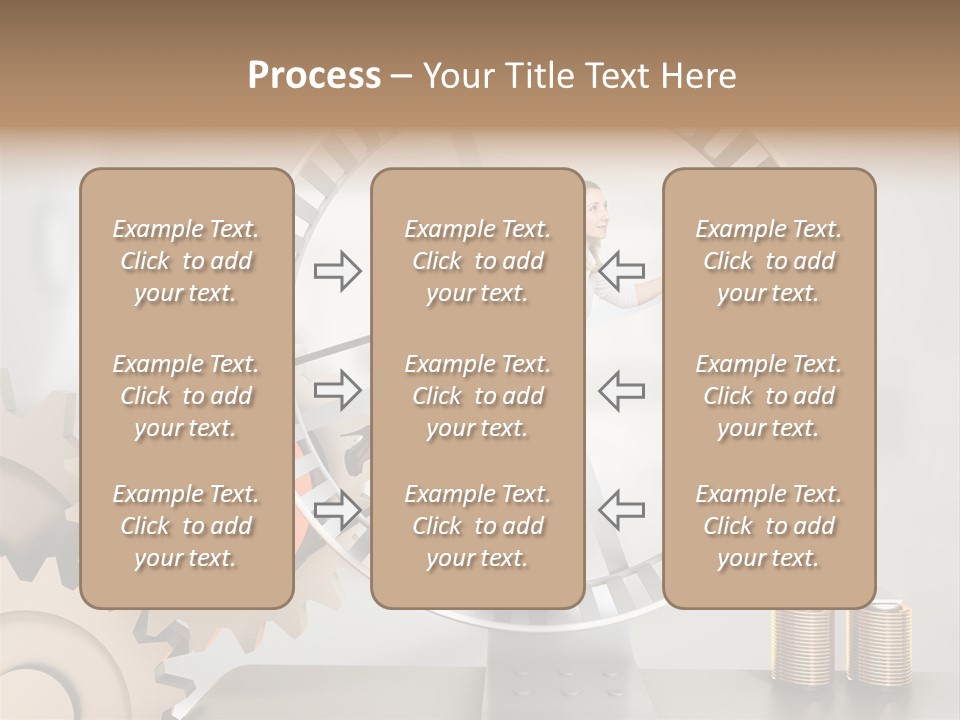 Wheel Happy Run PowerPoint Template