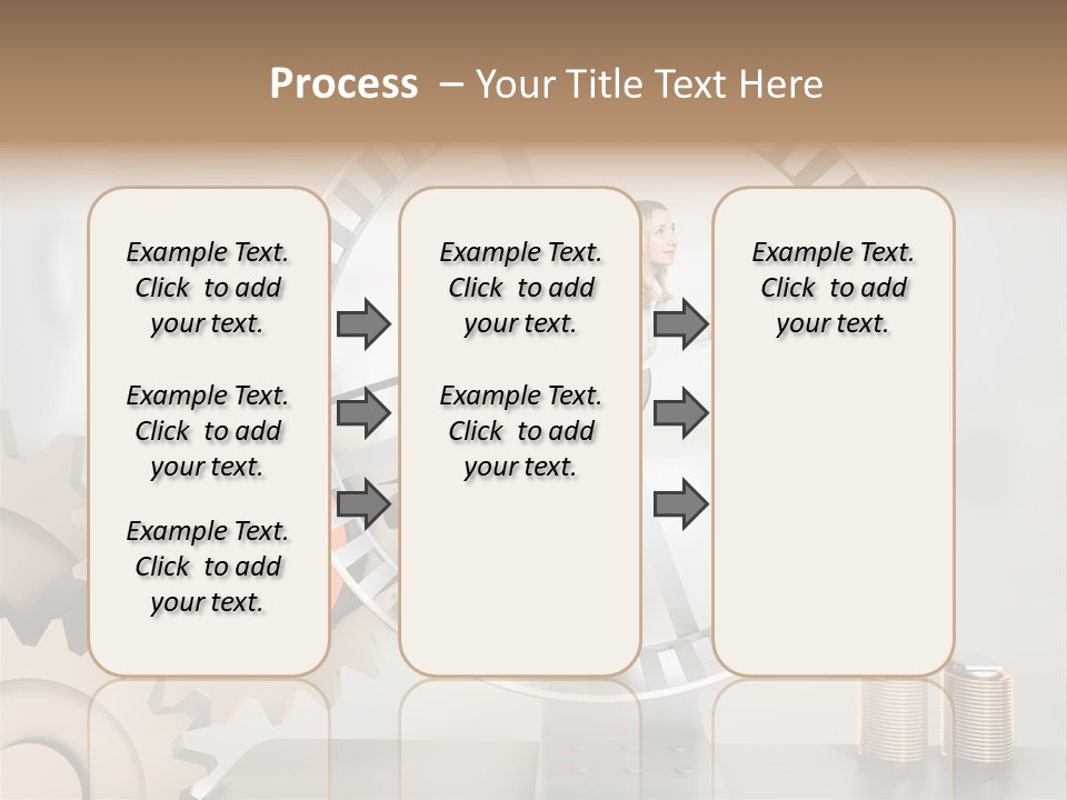 Wheel Happy Run PowerPoint Template