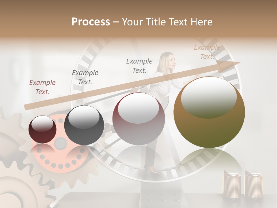 Wheel Happy Run PowerPoint Template