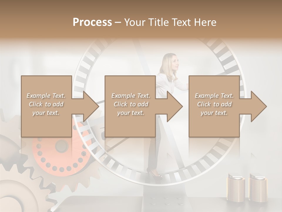 Wheel Happy Run PowerPoint Template