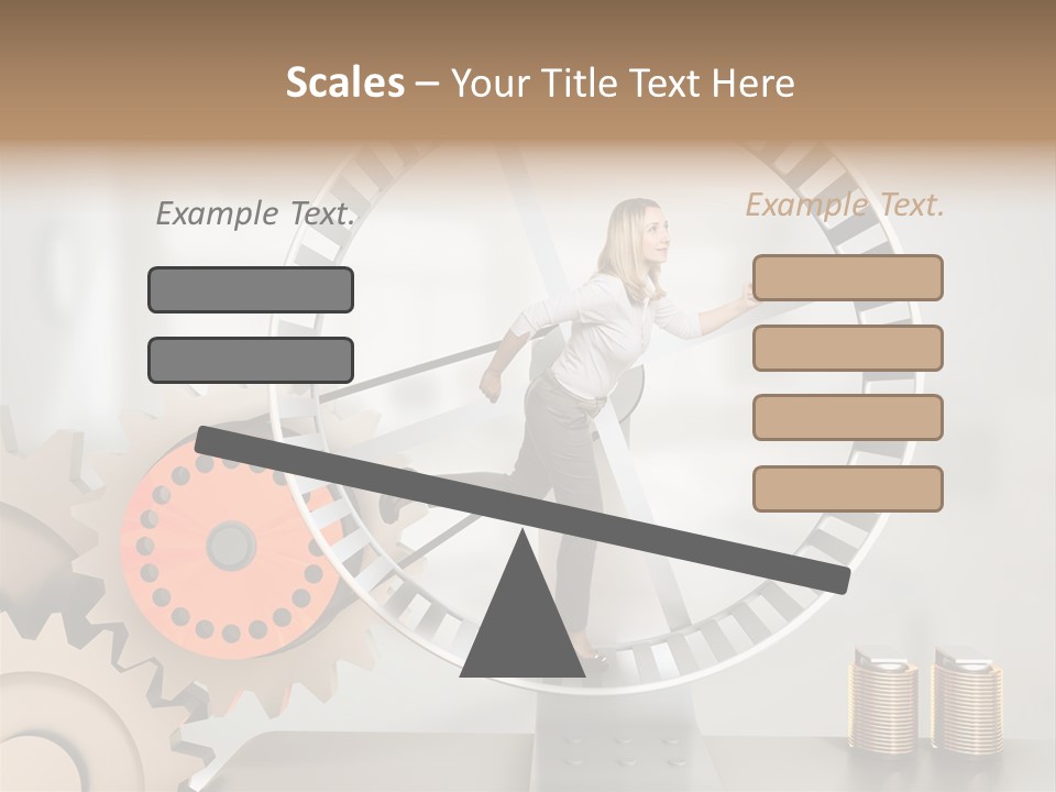 Wheel Happy Run PowerPoint Template