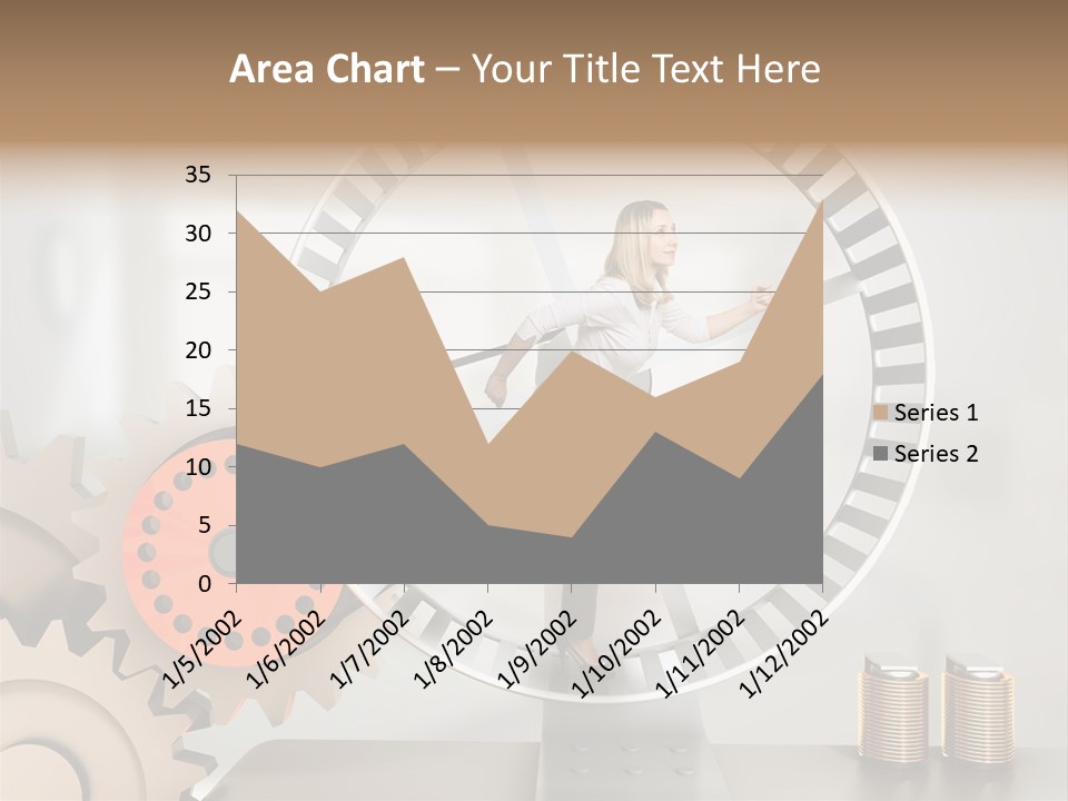 Wheel Happy Run PowerPoint Template