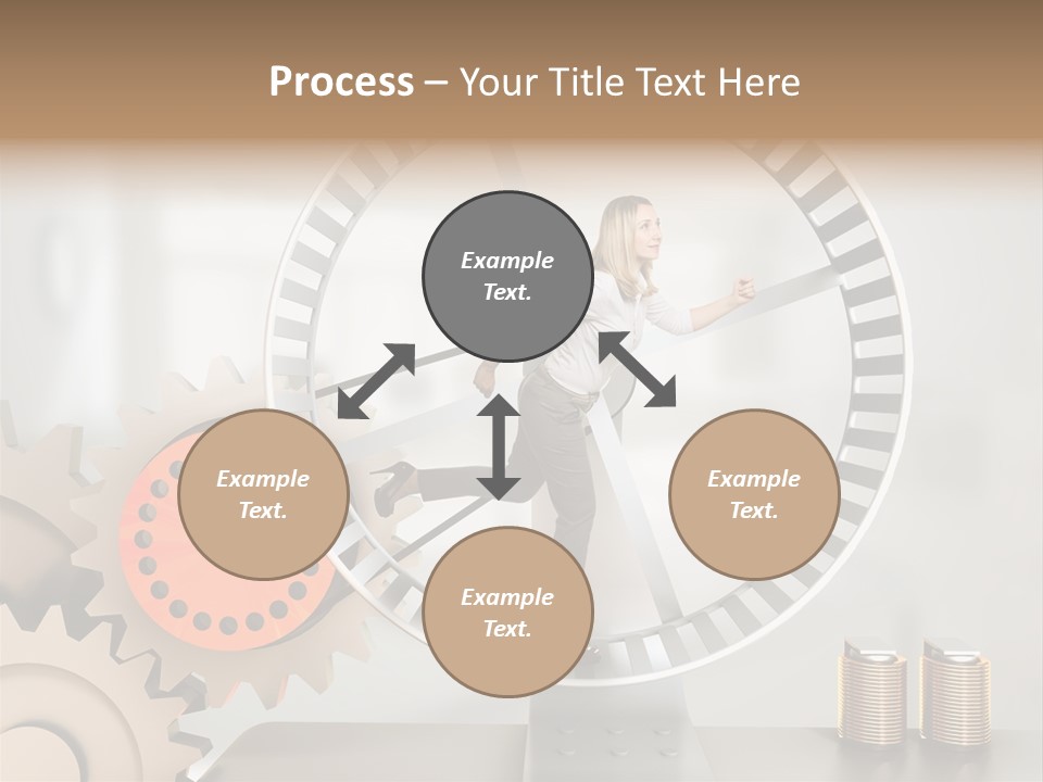 Wheel Happy Run PowerPoint Template