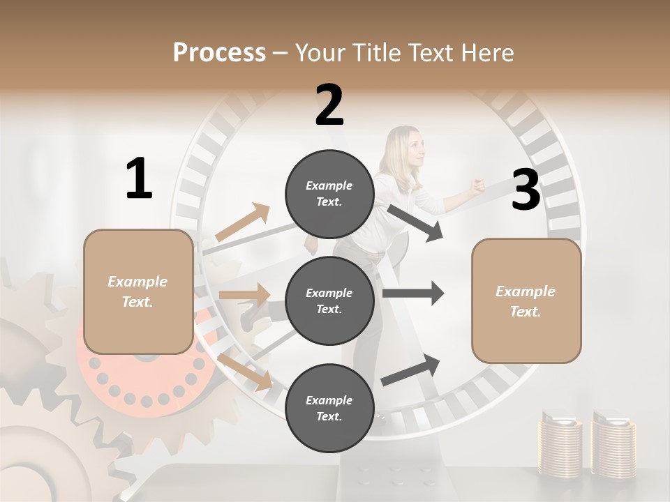 Wheel Happy Run PowerPoint Template