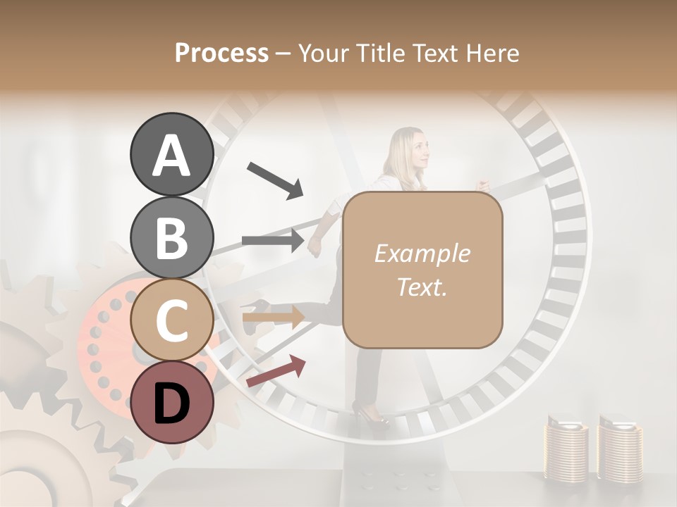 Wheel Happy Run PowerPoint Template
