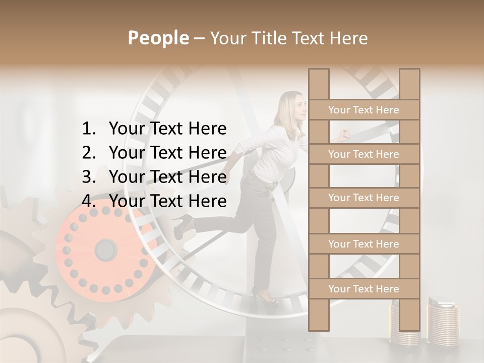 Wheel Happy Run PowerPoint Template