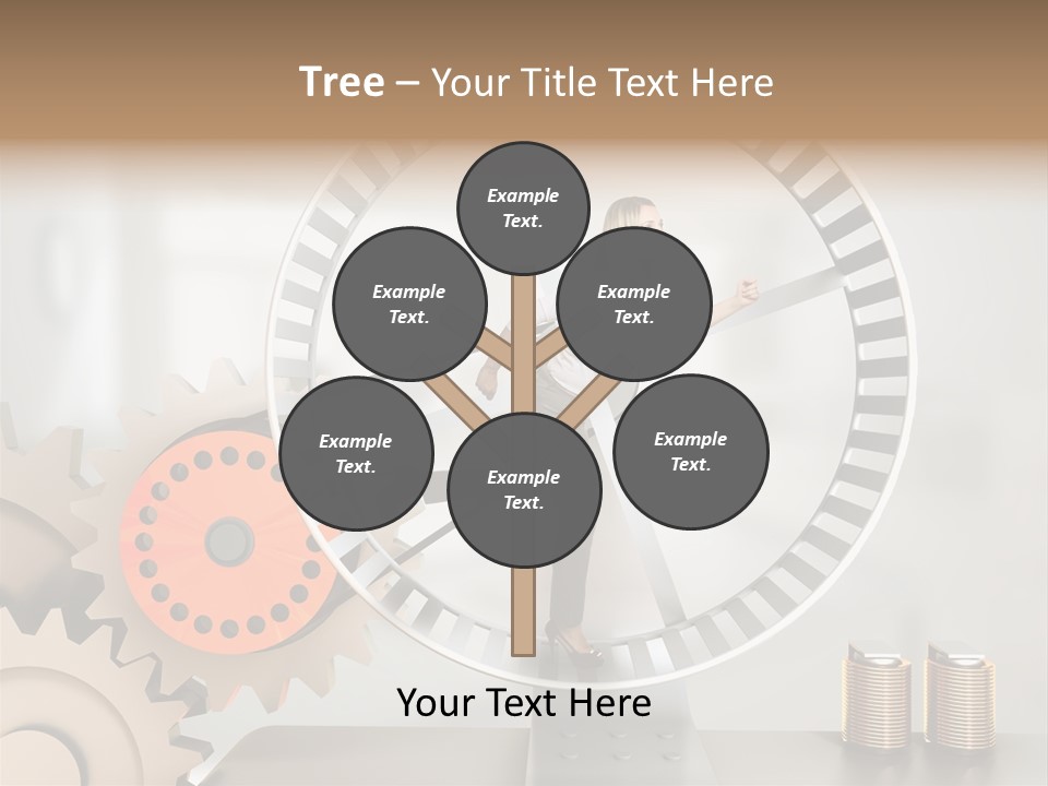 Wheel Happy Run PowerPoint Template