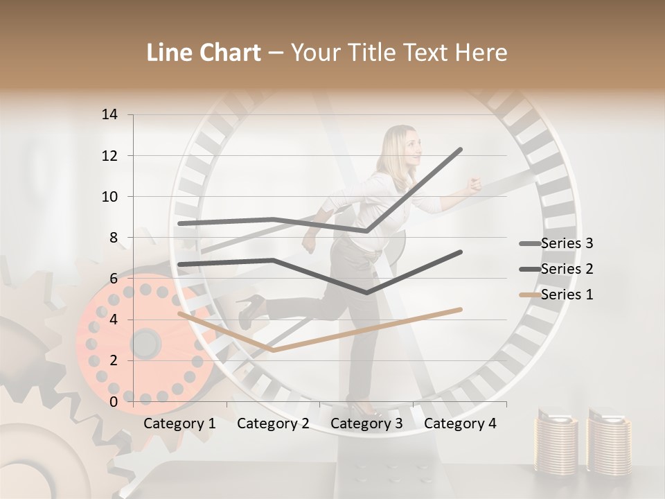 Wheel Happy Run PowerPoint Template