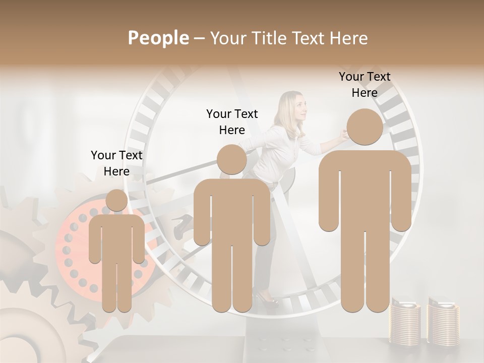 Wheel Happy Run PowerPoint Template