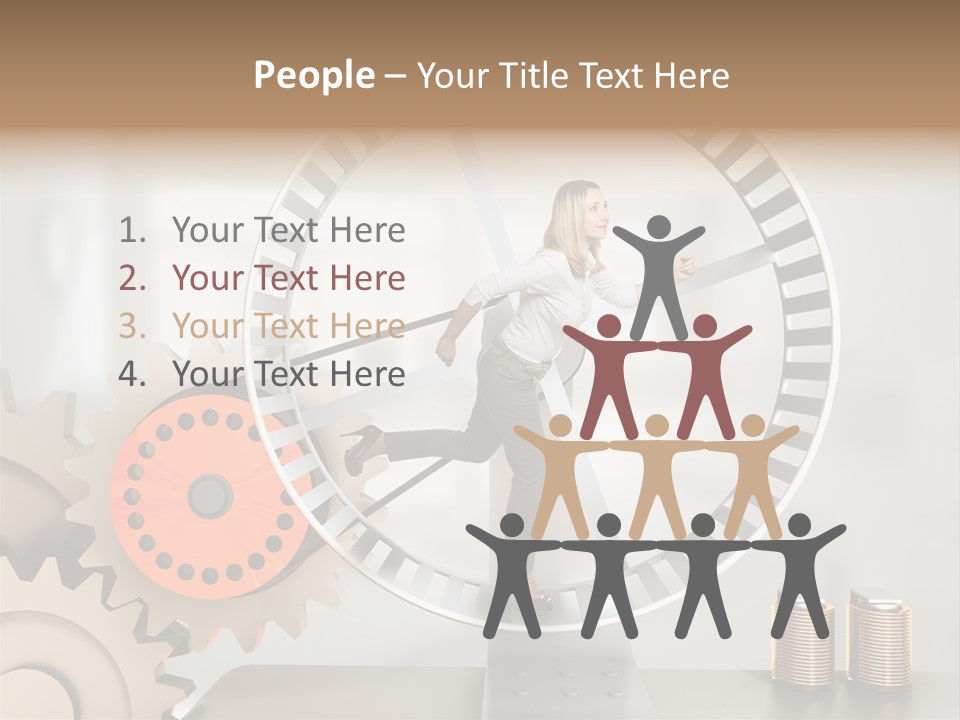 Wheel Happy Run PowerPoint Template
