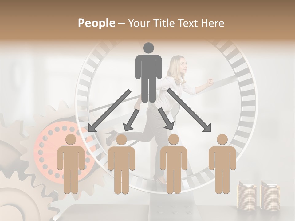 Wheel Happy Run PowerPoint Template